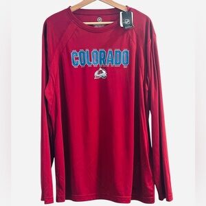 Avalanche Colorado NHL Men’s Long Sleeve Size Large Maroon
